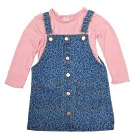 SW81: Girls Top & Dungaree Outfit (2-12 Years)